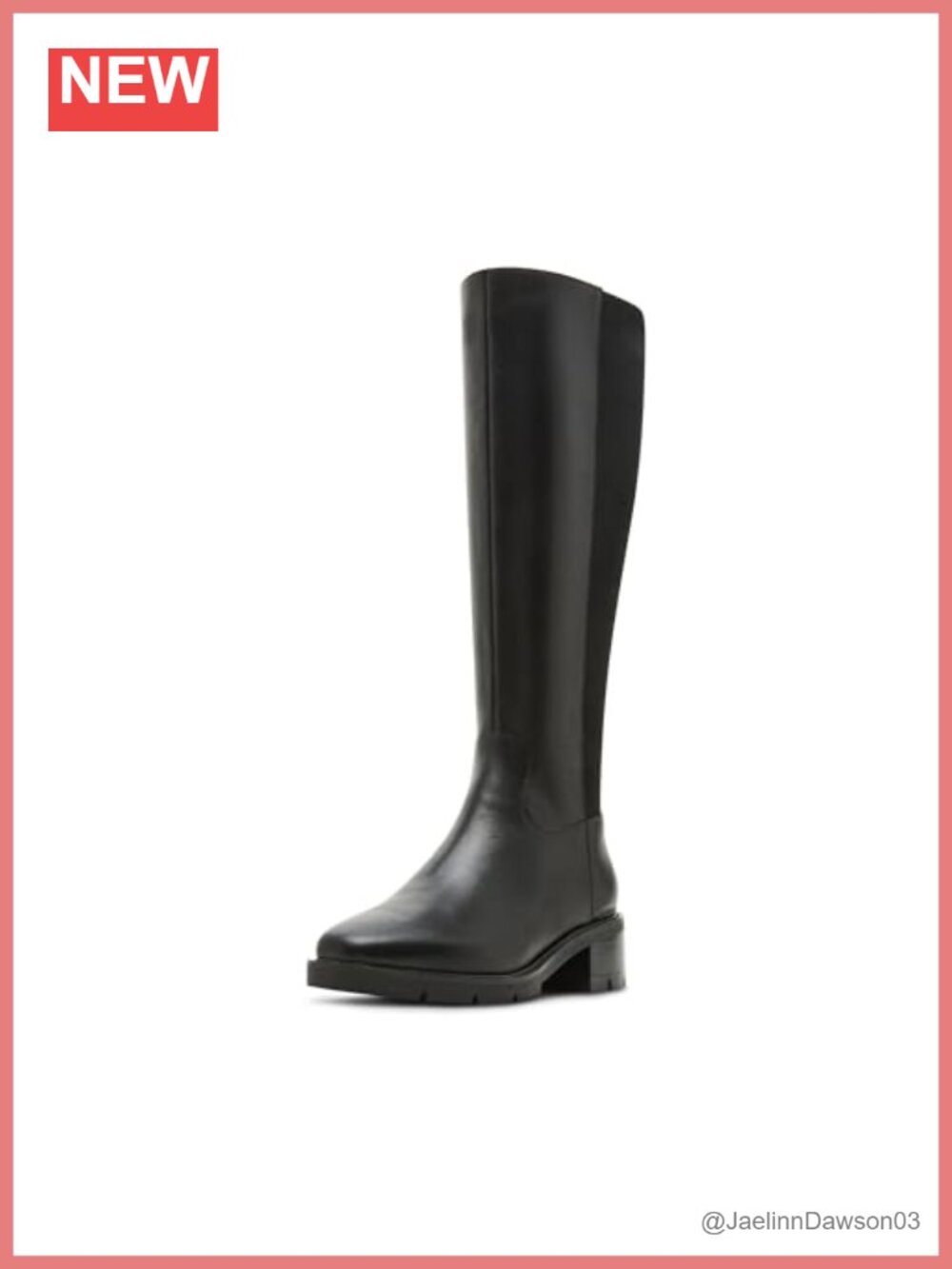 Blondo Harriet Waterproof Leather Knee High Boots with Memory Foam and Faux Fur